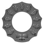 MOLDE GALLETAS CORONA ACEBO NAVIDAD 38CM WILTON  | 375