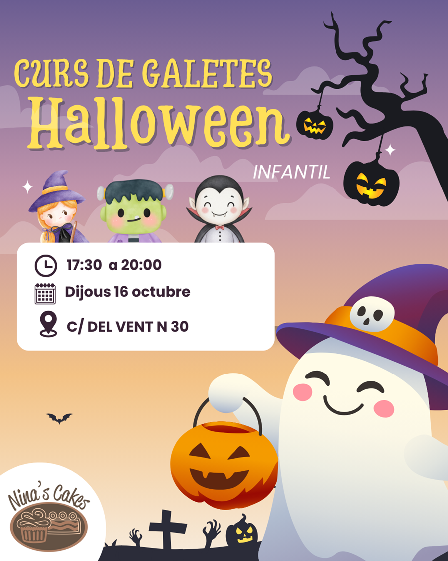 RESERVA CURS INFANTIL  GALETES  HALLOWEEN  DIJOUS 16 OCTUBRE | 10505