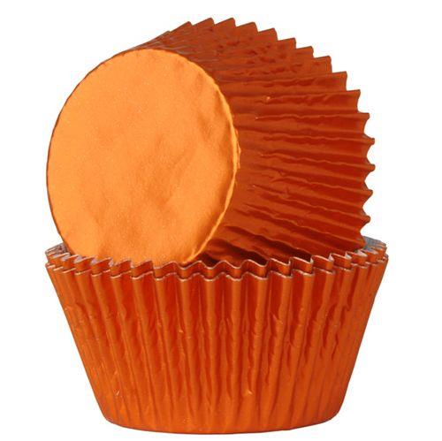 CÁPSULAS CUPCAKES NARANJA  METALIZADO HOUSE OF MARIE  | 254