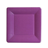 Plato cuadrado  para ensalada y postre Aubergine CASPARI 8u. | 195