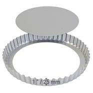 MOLDE TARTALETA  EXTRAÍBLE Ø 20 CM DE ALUMINIO ANODIZADO PARA FLAN CON BASE LBF08 | 124