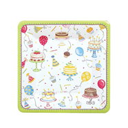 Plato cuadrado  para ensalada y postre HAPPY BIRTHDAY  CASPARI 8u. | 197