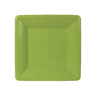 Plato cuadrado  para ensalada y postre MOSS GREEN  CASPARI 8u. | 191