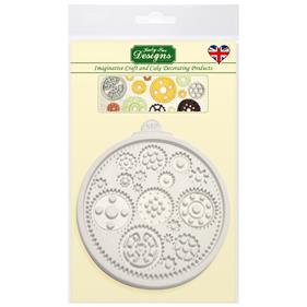 MOLDE SILICONA ENGRANAJES Y RUEDAS   - KATY SUE  | 343