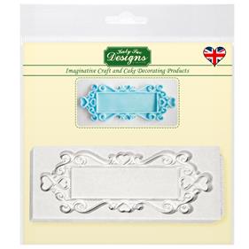 MOLDE PLACA RECTANGULAR CON CORAZONES - KATY SUE | 336