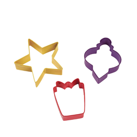 SET CORTADORES LACADOS  NAVIDEÑOS WILTON  | 370