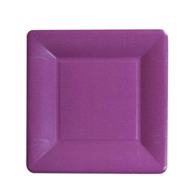 Plato cuadrado  para ensalada y postre Aubergine CASPARI 8u. | 195
