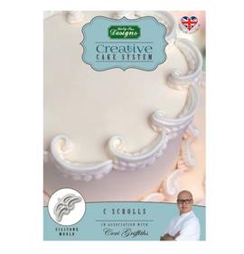 MOLDE SILICONA  C SCROLLS  - KATY SUE  | 337