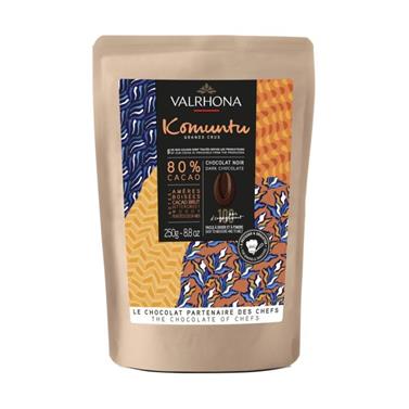 CHOCOLATE NEGRO KOMUNTU 80% 250g  | 384
